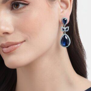 Navy Blue Earrings
